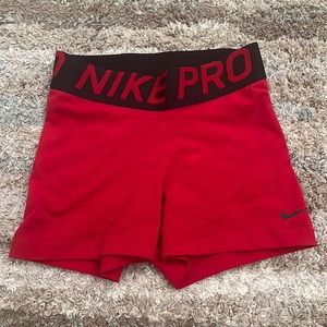 Red Women Nike pros size XS in Women’s.